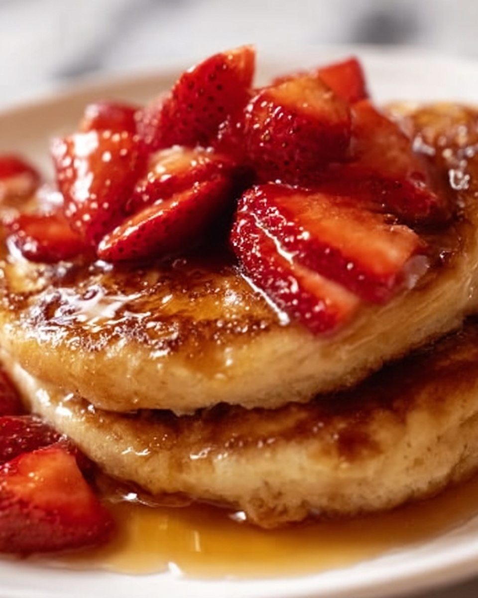 Creamy Strawberry Cheesecake Stuffed French Toast Recipe - Recipe Image