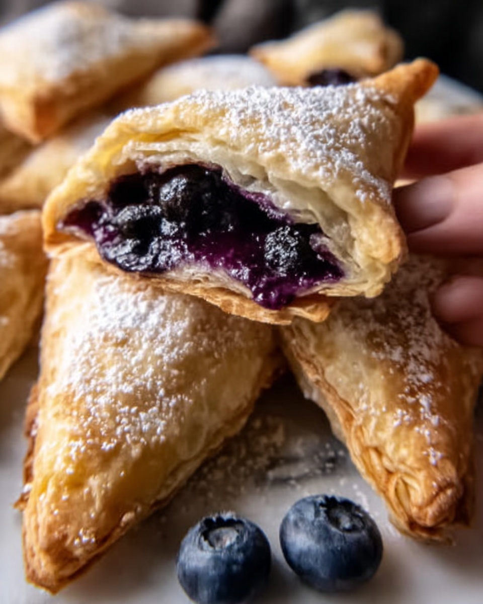 Air Fryer Blueberry Cheesecake Wontons Recipe - Recipe Image