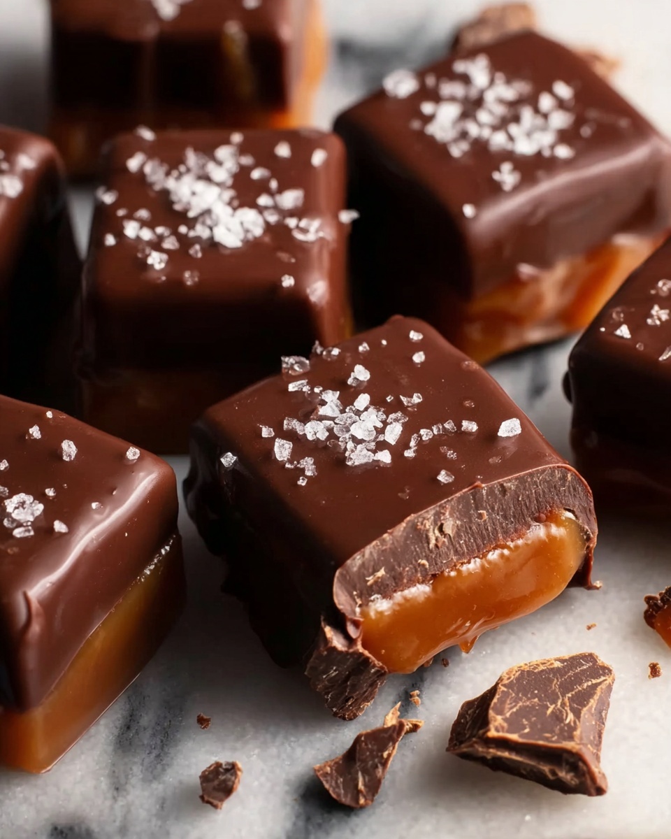 Homemade Chocolate Caramels Recipe - Recipe Image