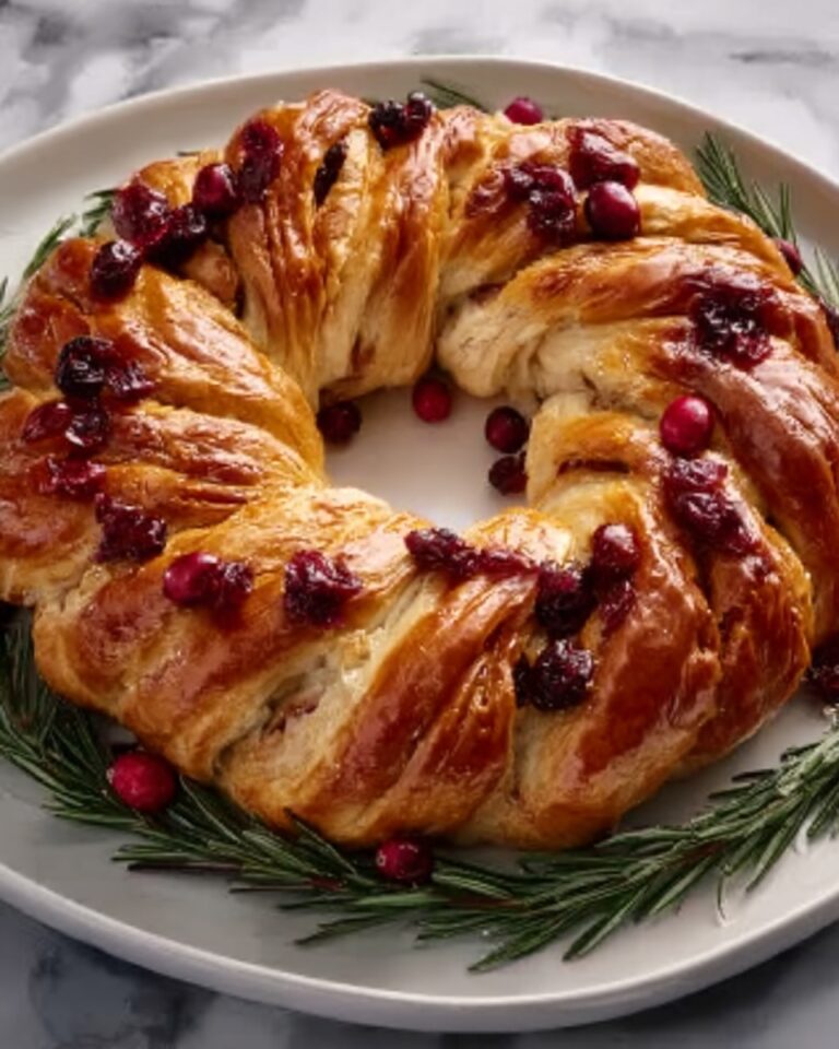 Turkey and Cranberry Wreath Recipe