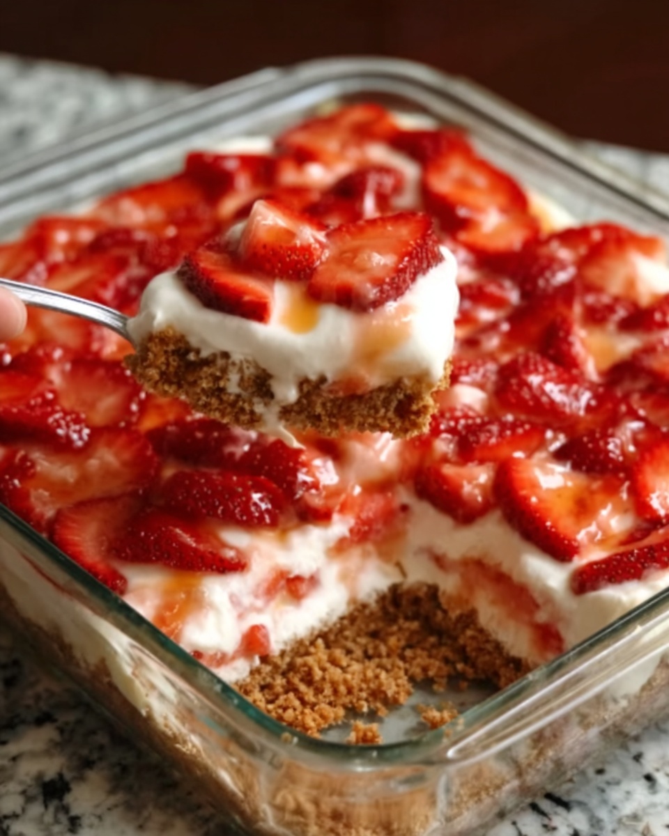 Strawberry Pretzel Salad Recipe - Recipe Image