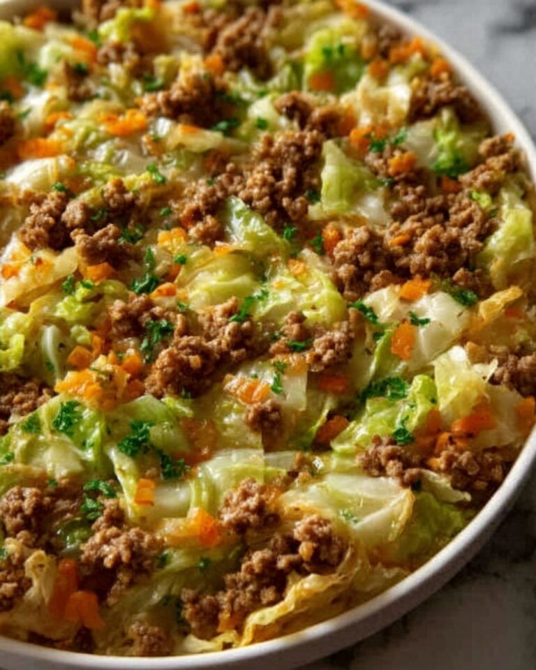 Hearty Ground Beef and Cabbage Skillet Recipe