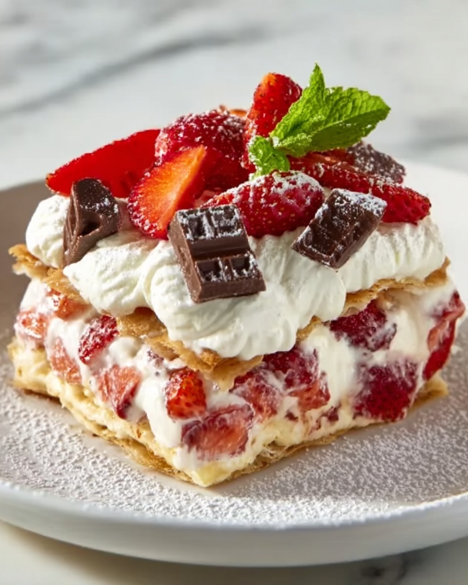 White Chocolate-Strawberry Tiramisu Recipe - Recipe Image