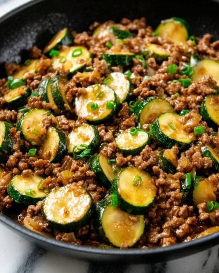 Ground Turkey Zucchini Skillet with Soy Sauce and Ginger Recipe