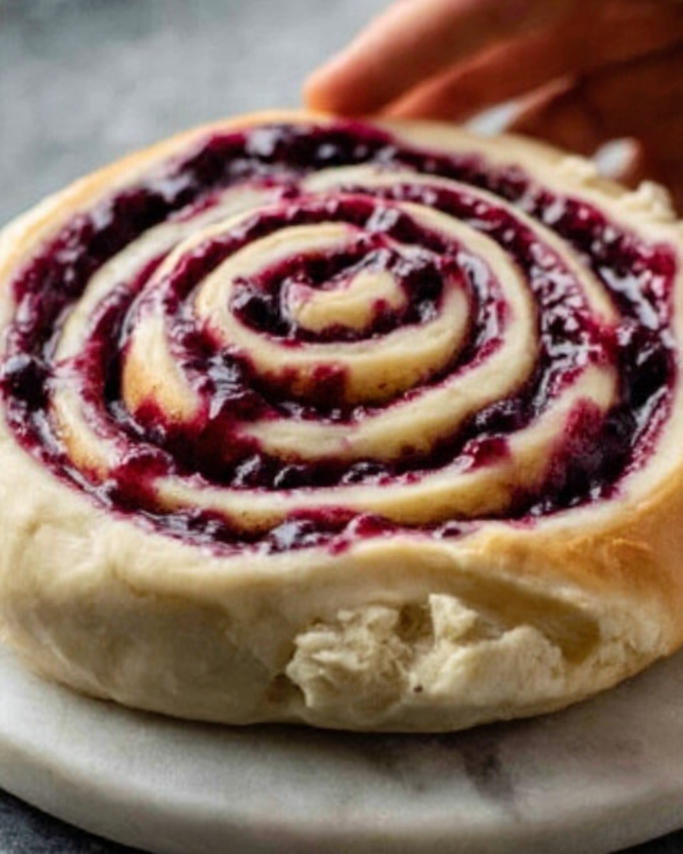 Blackberry Sweet Rolls with Cream Cheese Glaze Recipe - Recipe Image