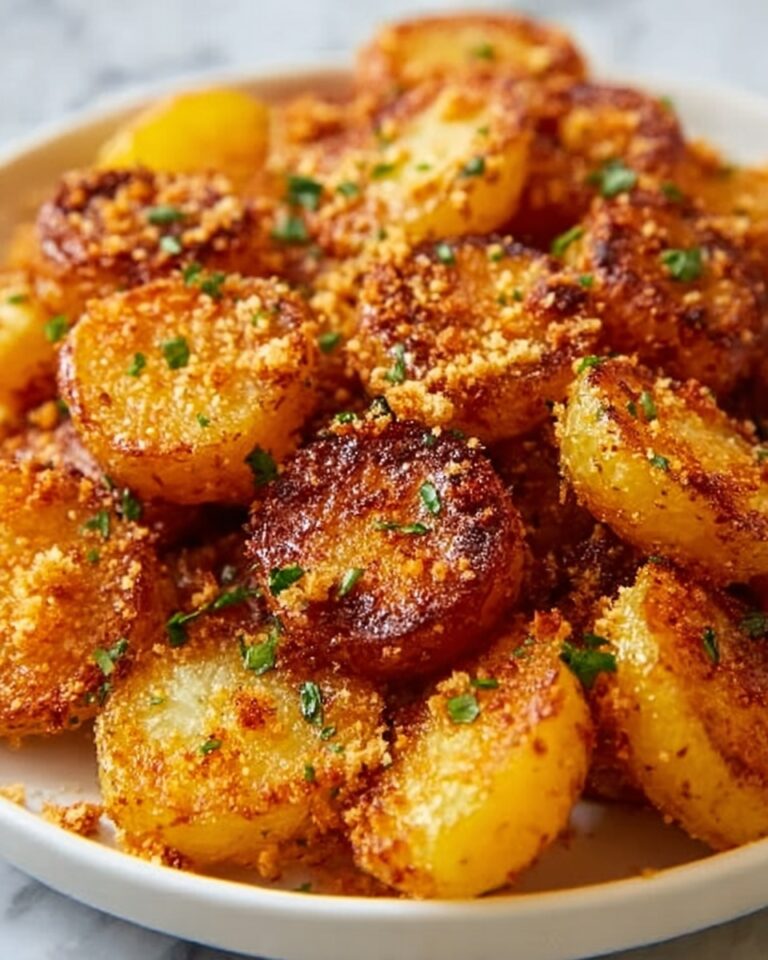 Crispy Garlic Parmesan Crusted Potatoes Recipe