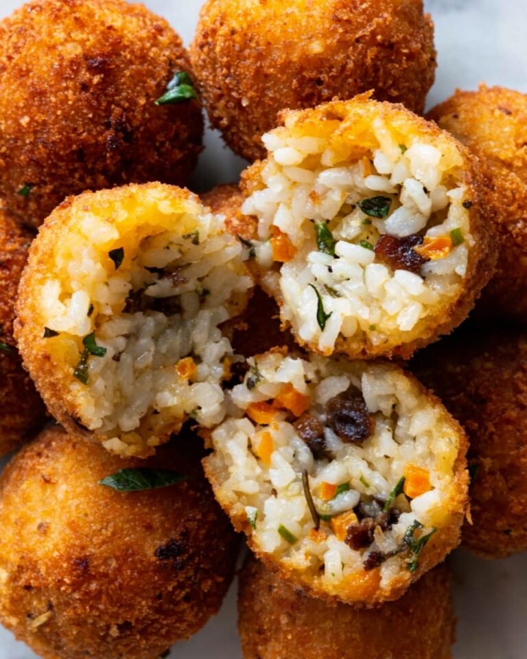 Crispy Mushroom and Gruyère Arancini with Marinara Dipping Sauce Recipe