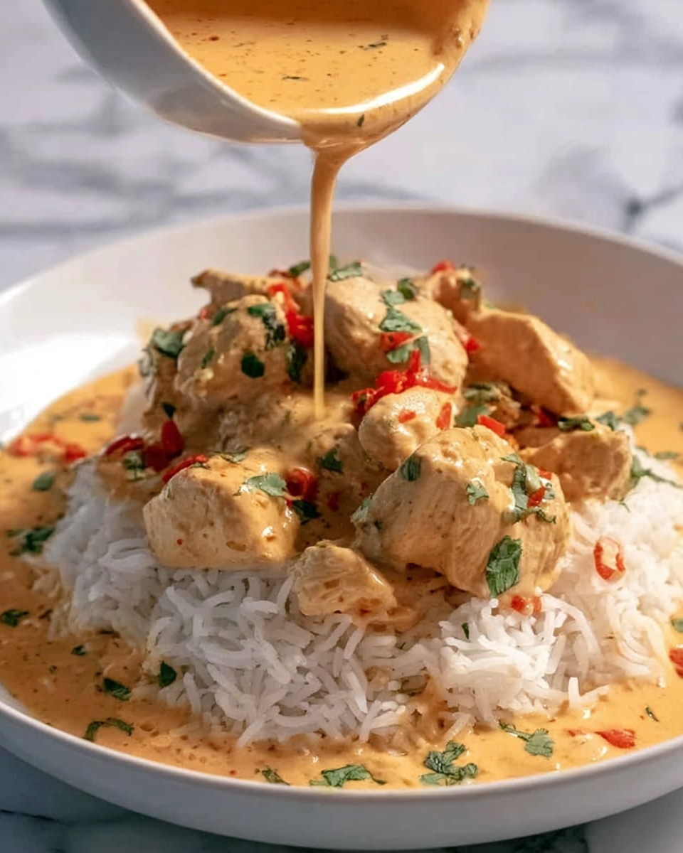 Creamy Paprika Chicken with Tender Rice in a Velvety Sauce Recipe - Recipe Image
