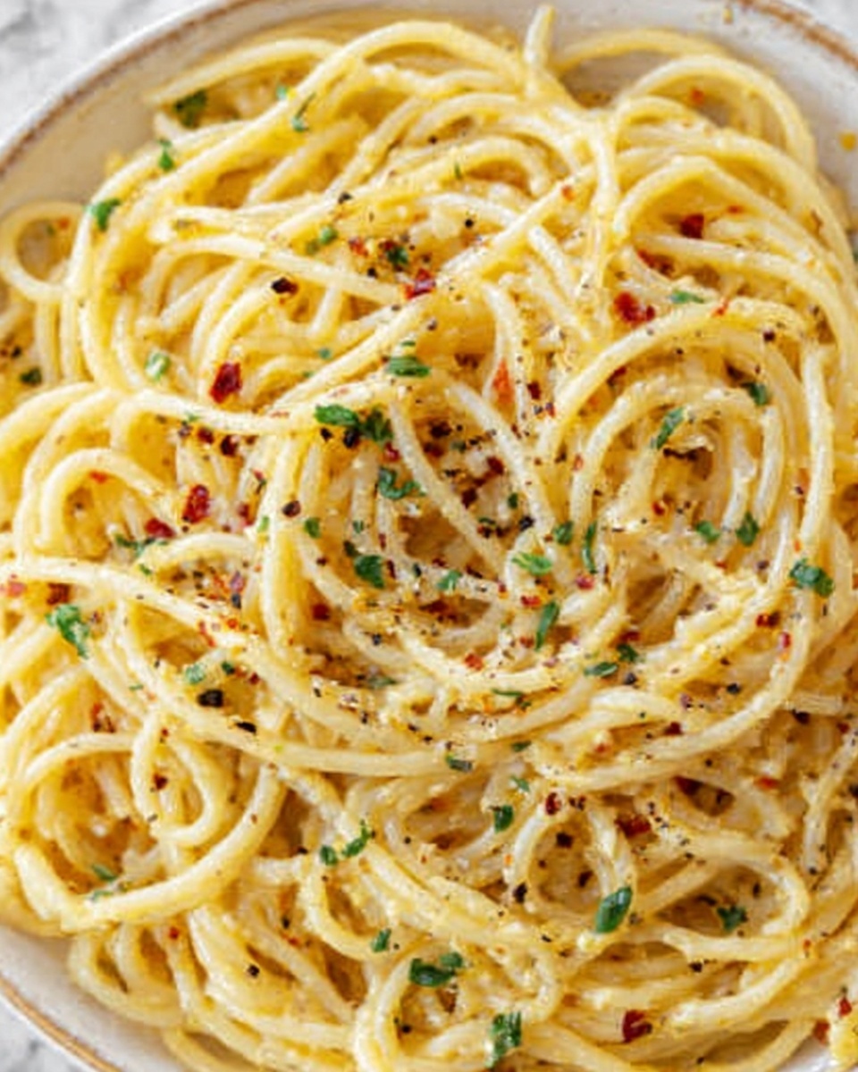 Lemon Garlic Butter Pasta Recipe - Recipe Image