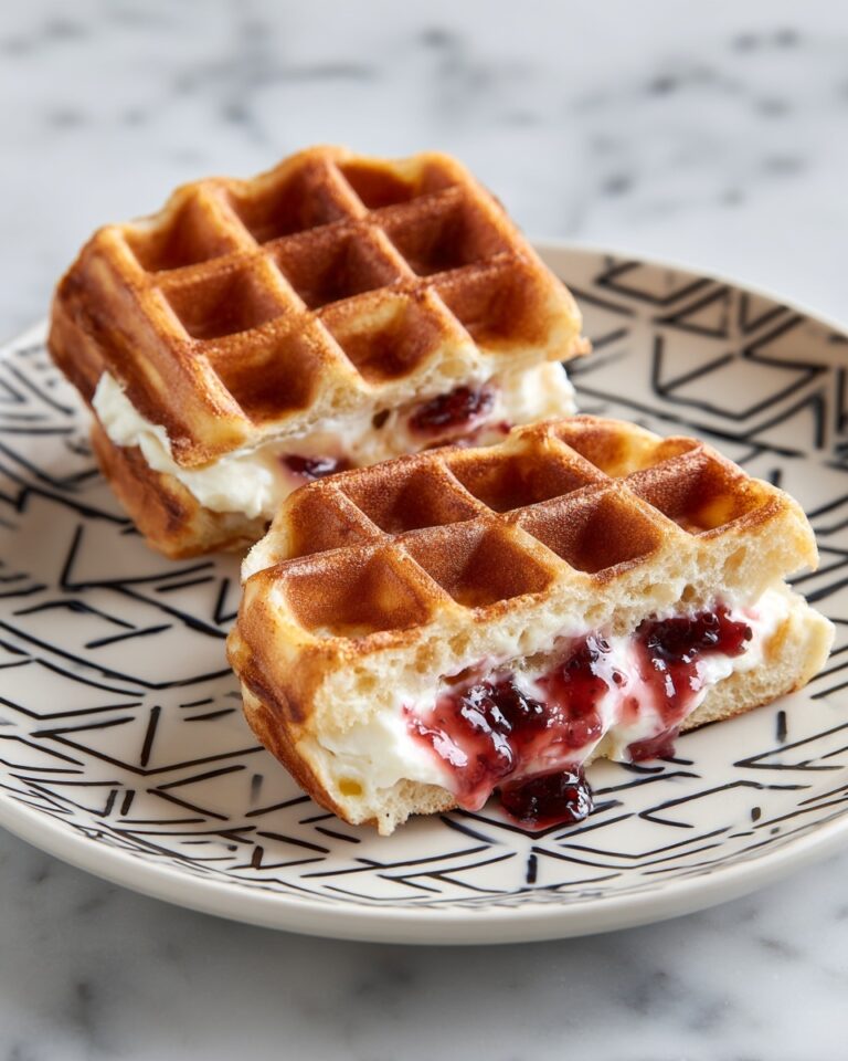 Easy Frozen Waffle Sweet Breakfast Sandwich Recipe