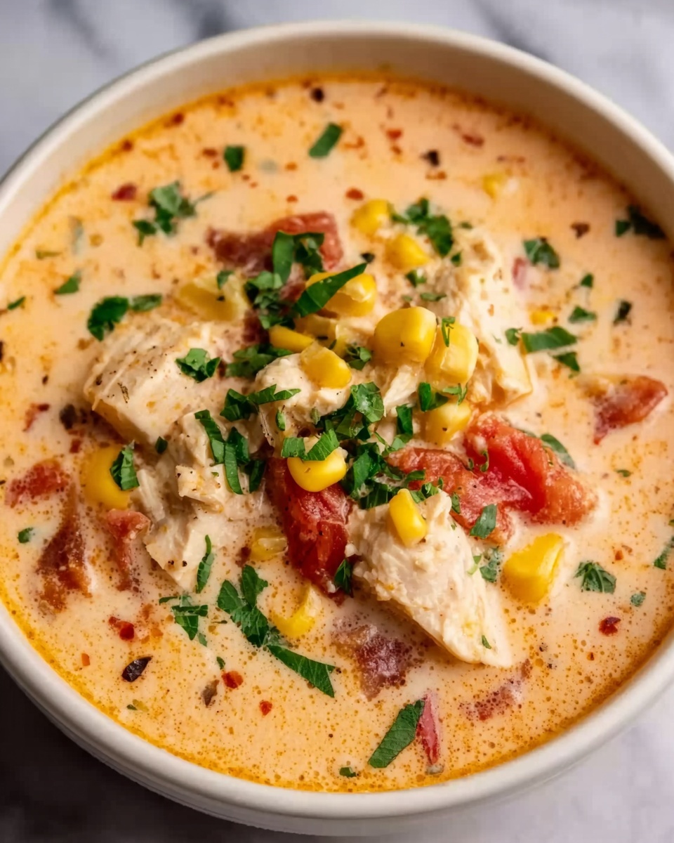 Creamy Southwest Chicken Soup Recipe - Recipe Image