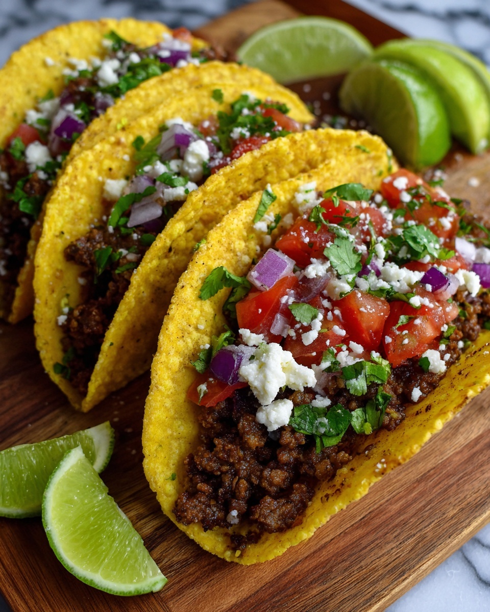 Crispy Ground Beef Tacos Recipe - Recipe Image