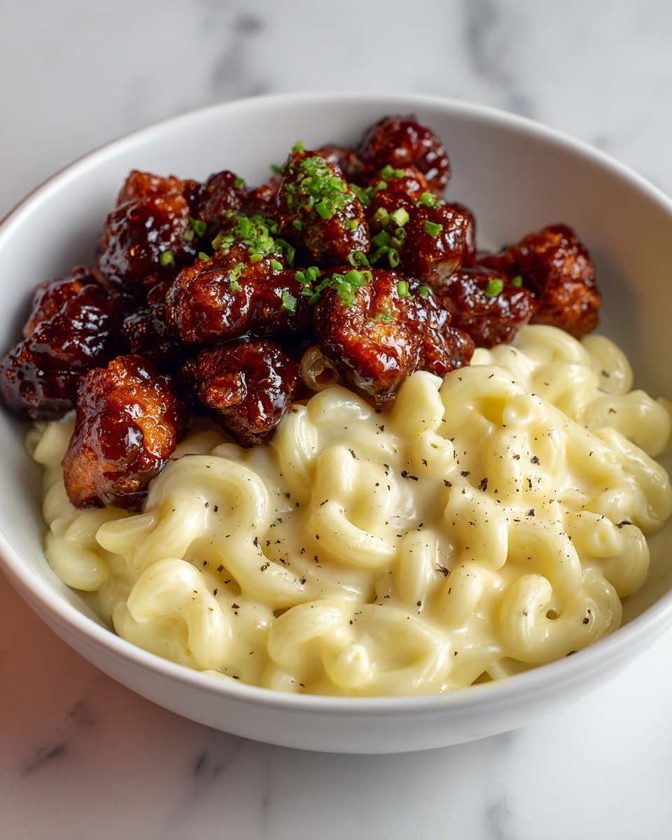 Garlic Butter Chicken Bites & Spicy Cajun Alfredo Twisted Pasta Recipe - Recipe Image