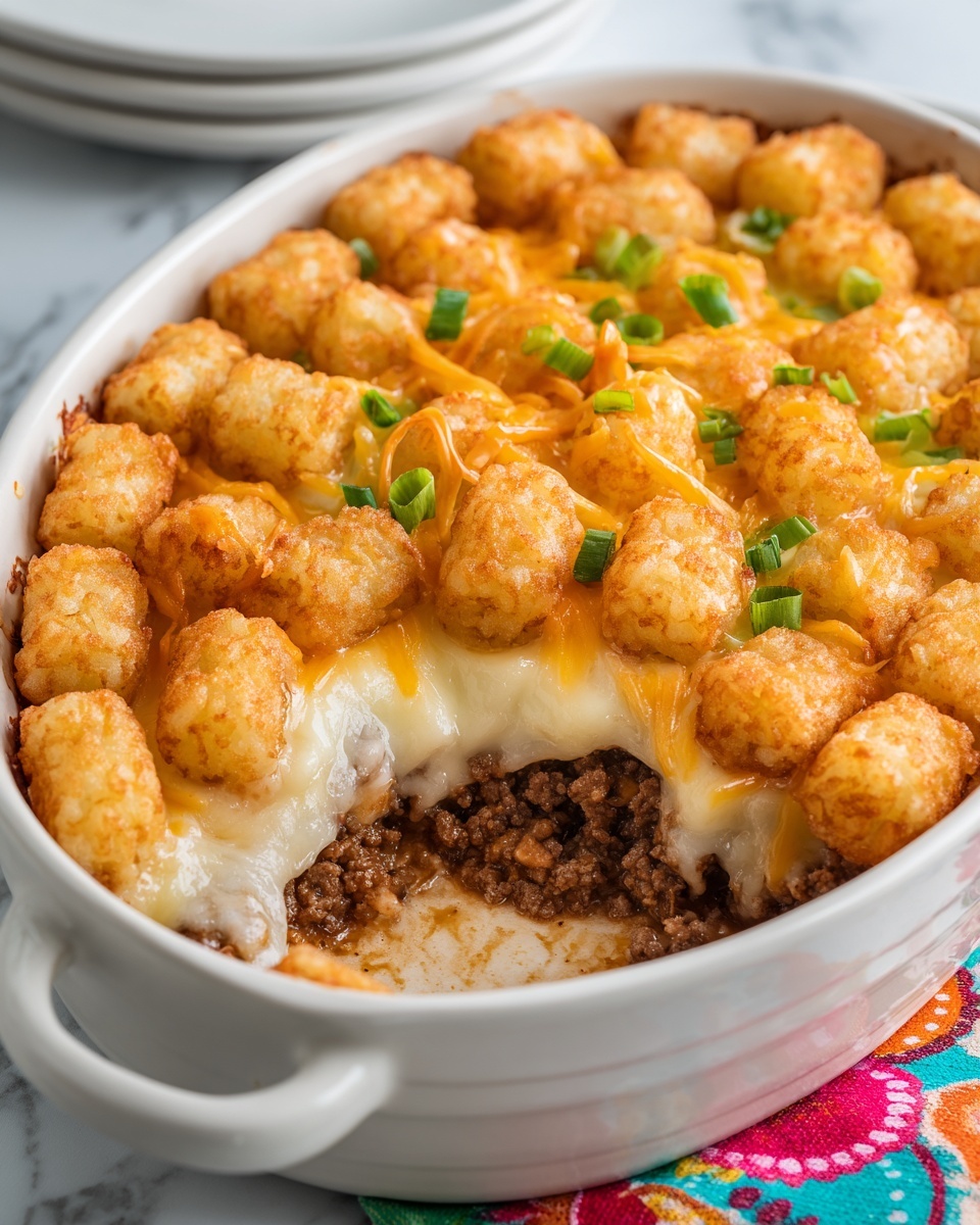 Cowboy Tater Tot Casserole Recipe - Recipe Image