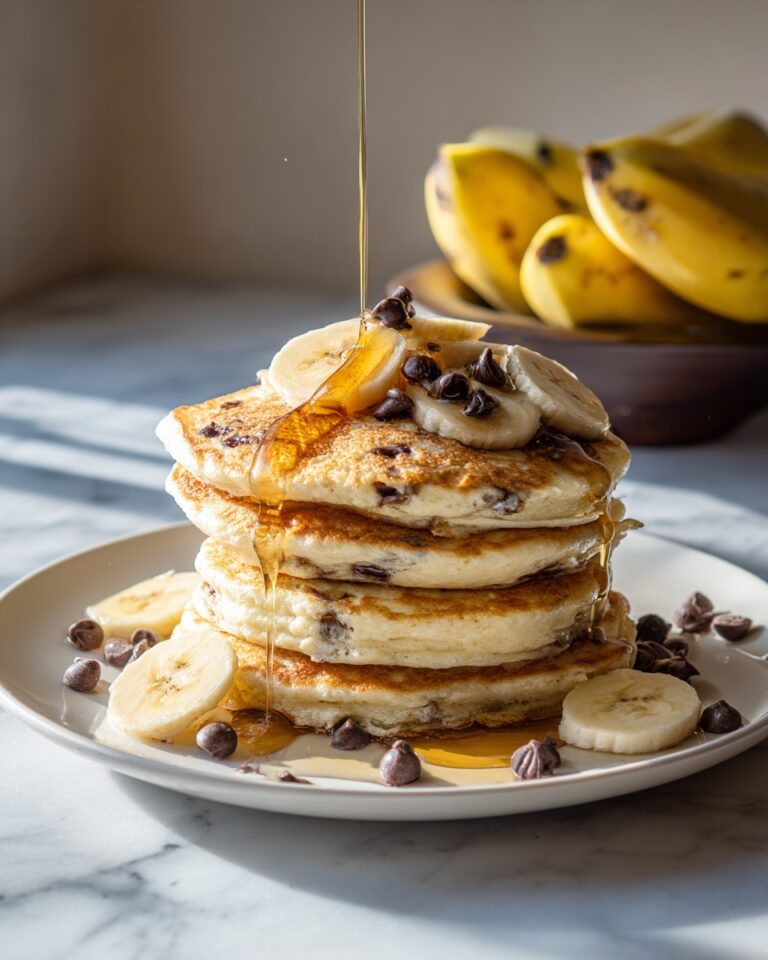 Chocolate Chip Banana Pancakes Recipe
