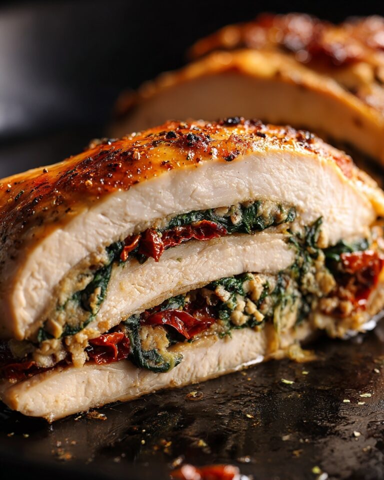 Sundried Tomato, Spinach, and Cheese Stuffed Chicken Recipe