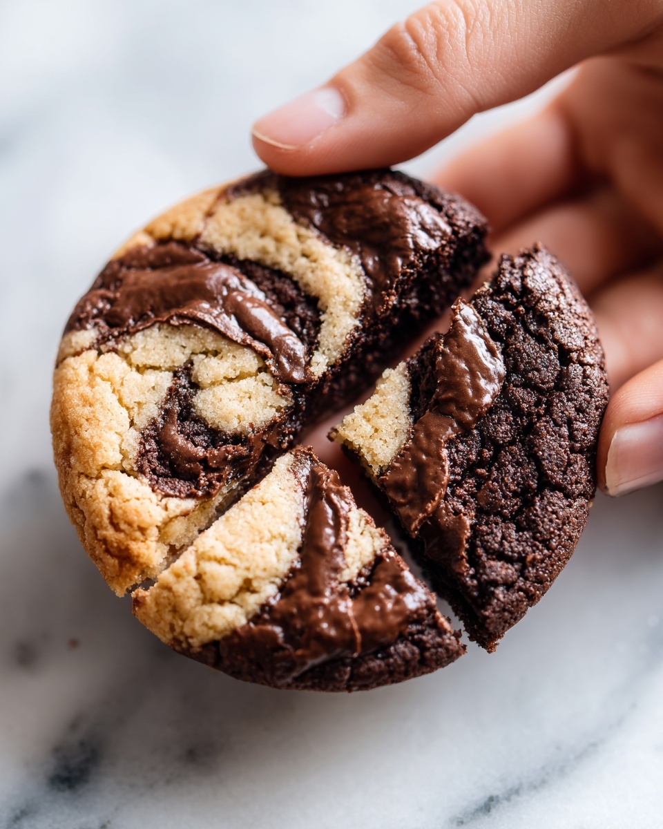 Peanut Butter Brownie Swirl Cookies Recipe - Recipe Image