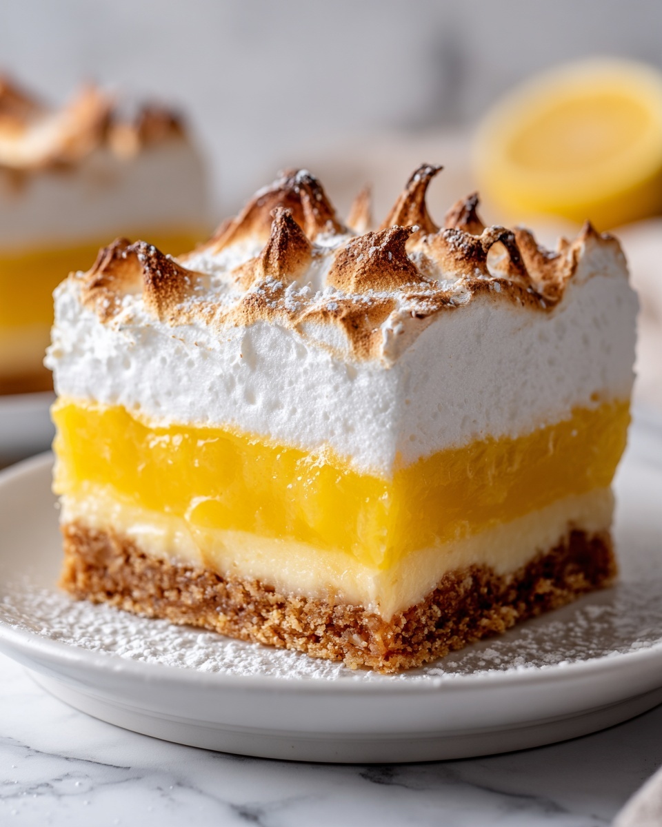 Zesty Lemon Meringue Pie Bars Recipe - Recipe Image