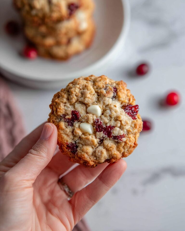 White Chocolate Oatmeal Cranberry Cookies Recipe