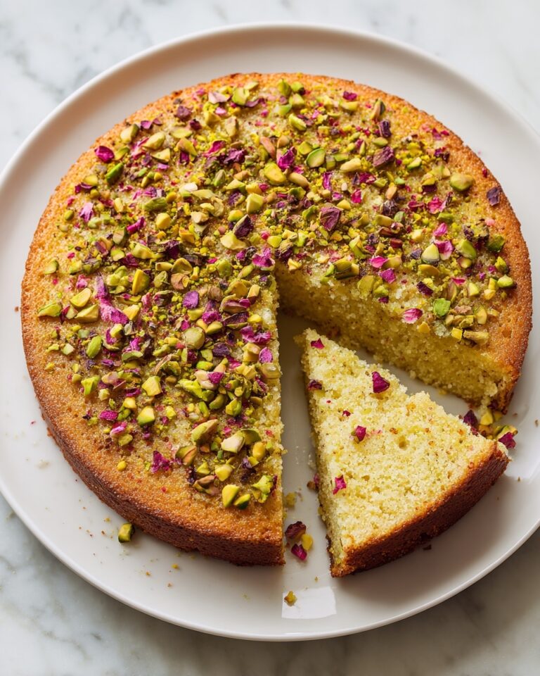 Rosewater Pistachio Cake Recipe