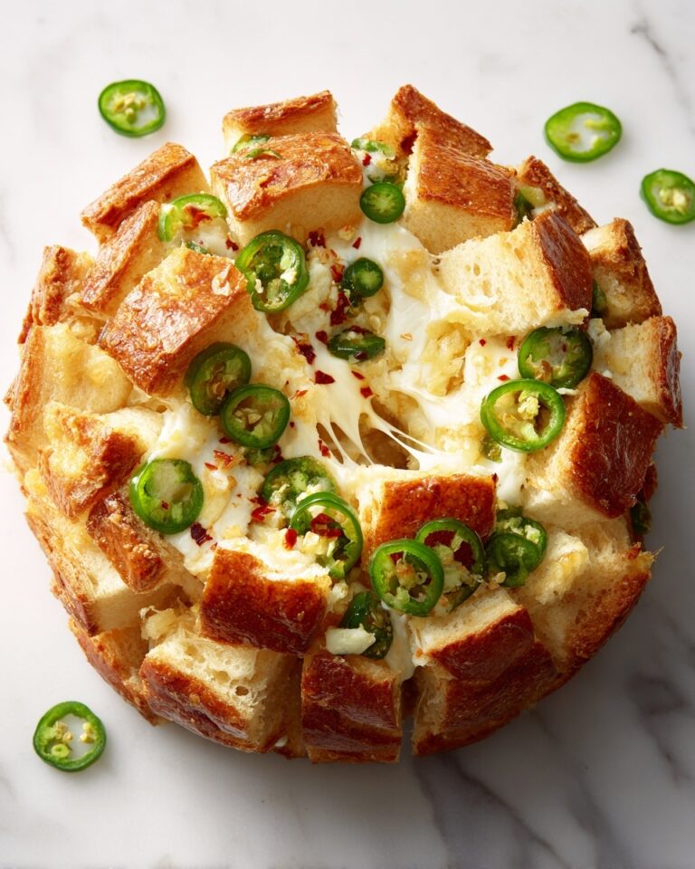 Cheddar Jalapeño Pull Apart Bread Recipe
