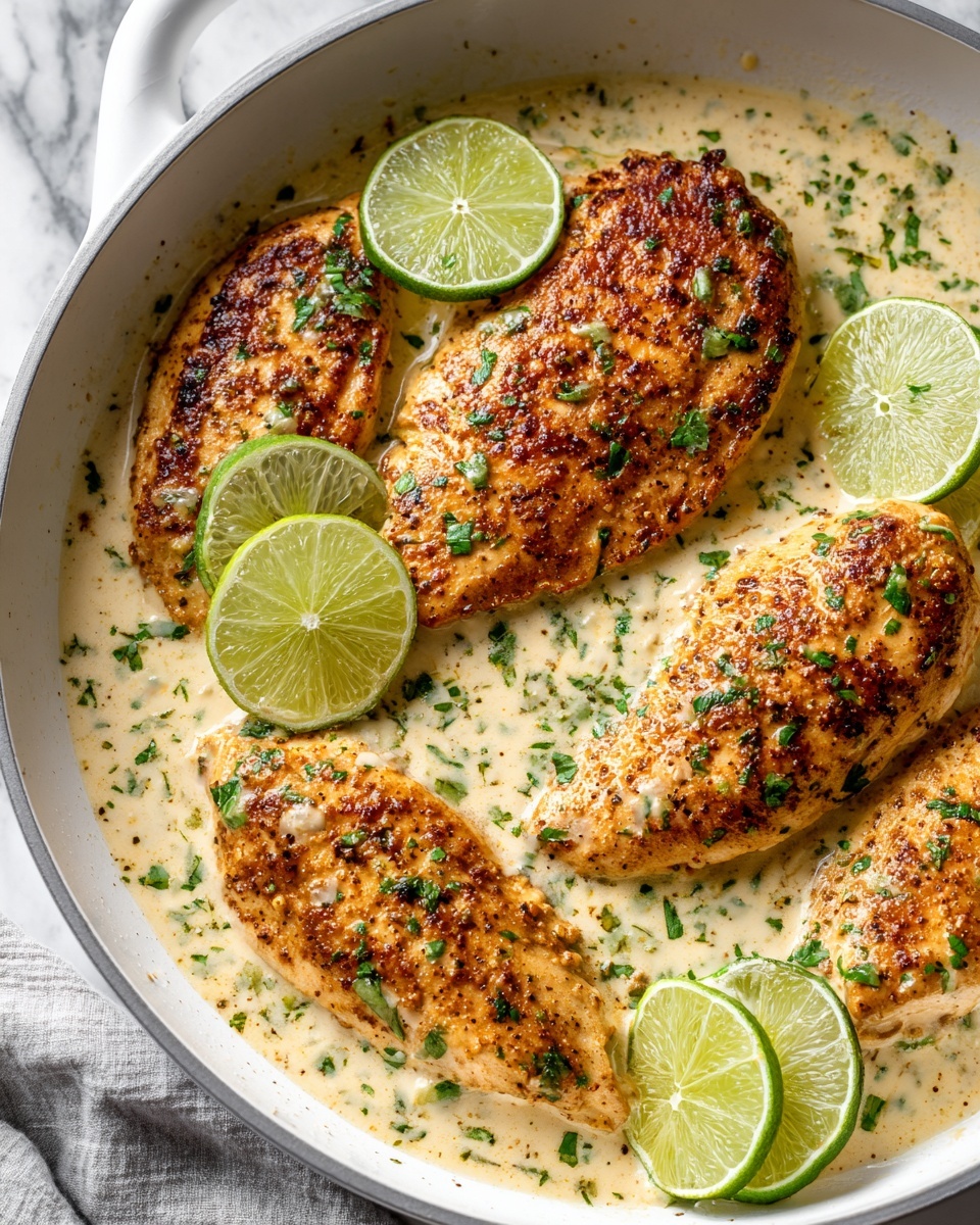 Creamy Cilantro Lime Chicken and Rice Recipe - Recipe Image