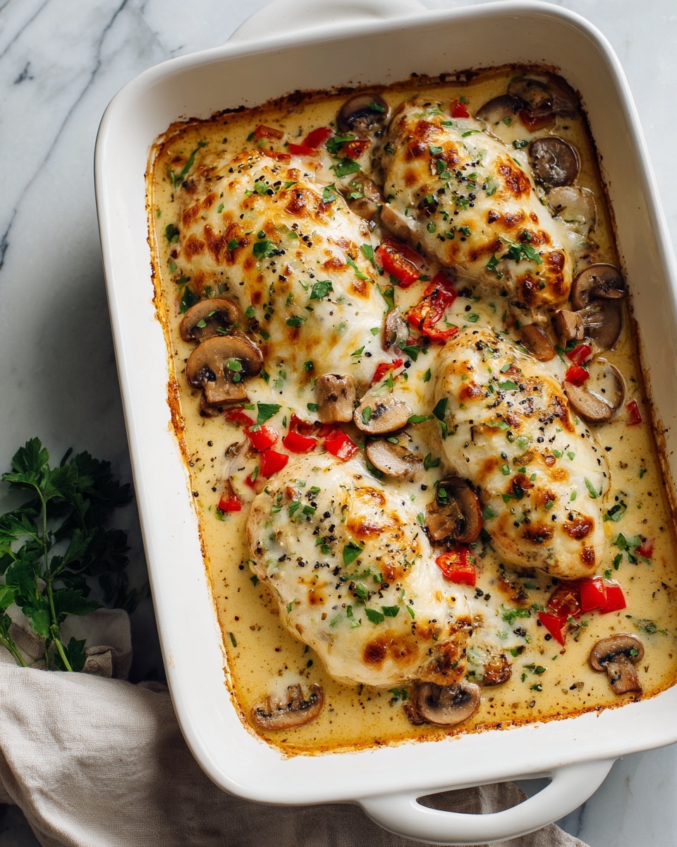 Cheesy Angel Chicken and Rice Casserole Recipe - Recipe Image