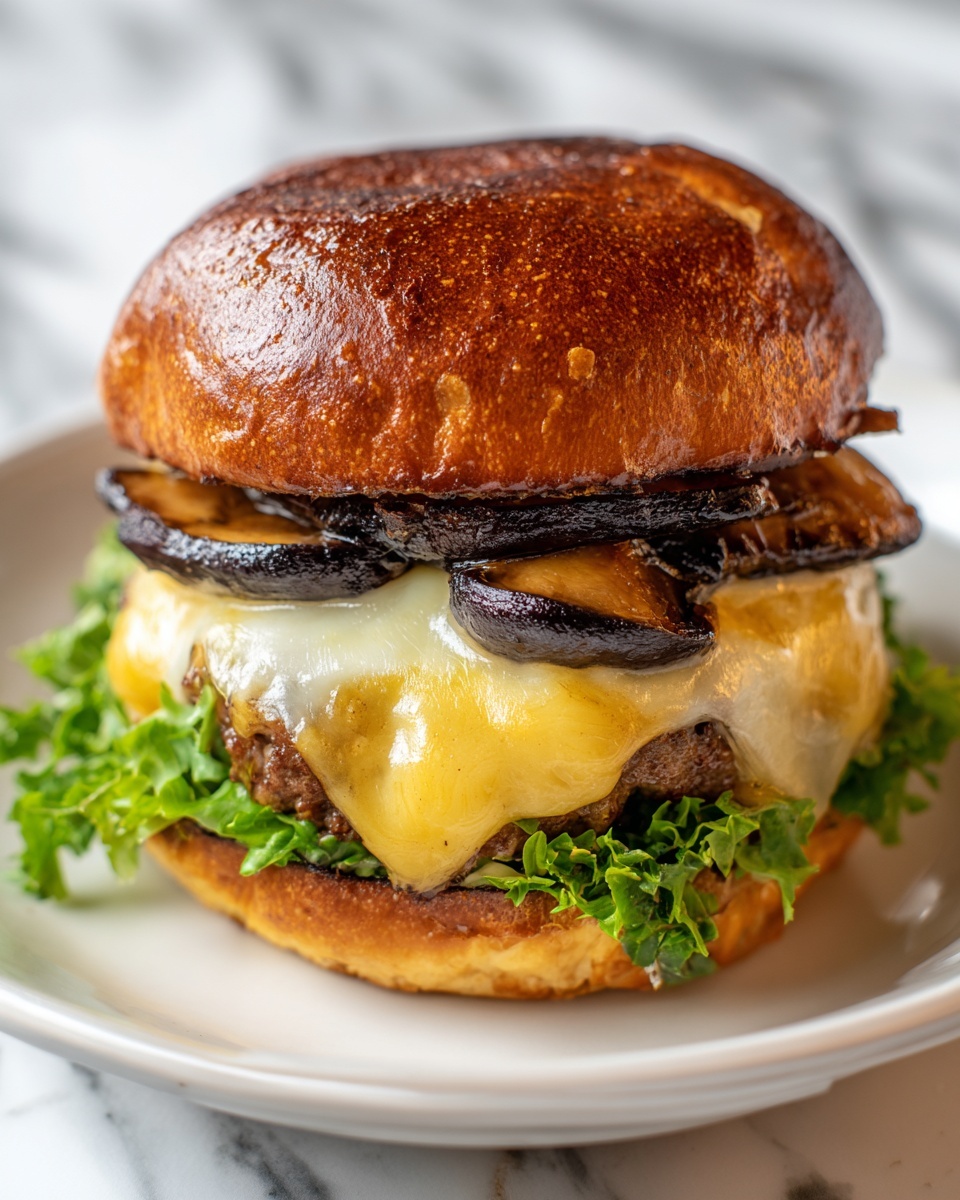 Mushroom Swiss Patty Melt Recipe - Recipe Image