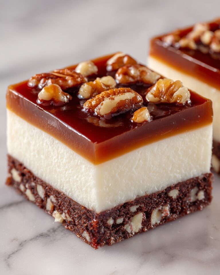 Caramel Pecan Cream Bars Recipe