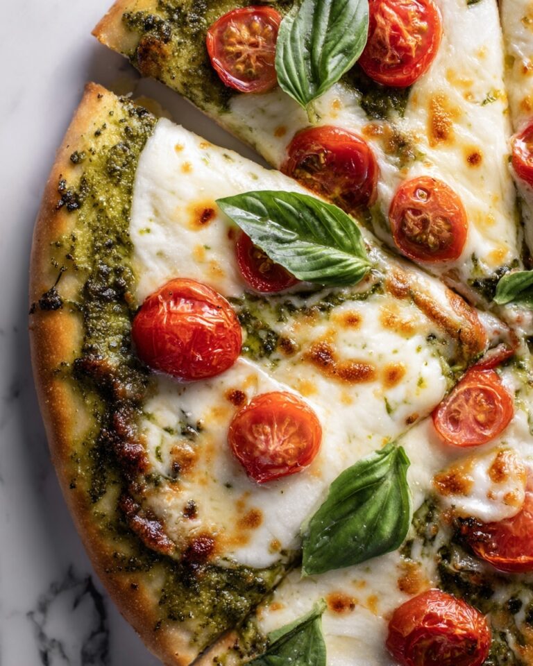 Veggie Garden Pesto Pizza Recipe