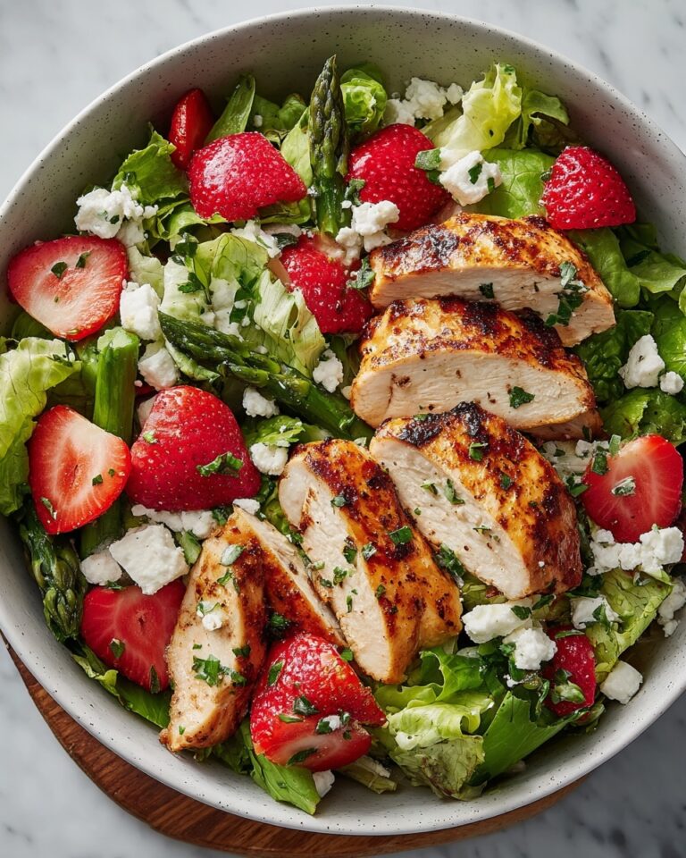 Strawberry Chicken Salad with Mint & Goat Cheese Recipe