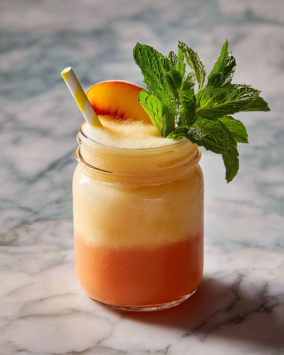 Peach Lemonade Slush Recipe - Recipe Image