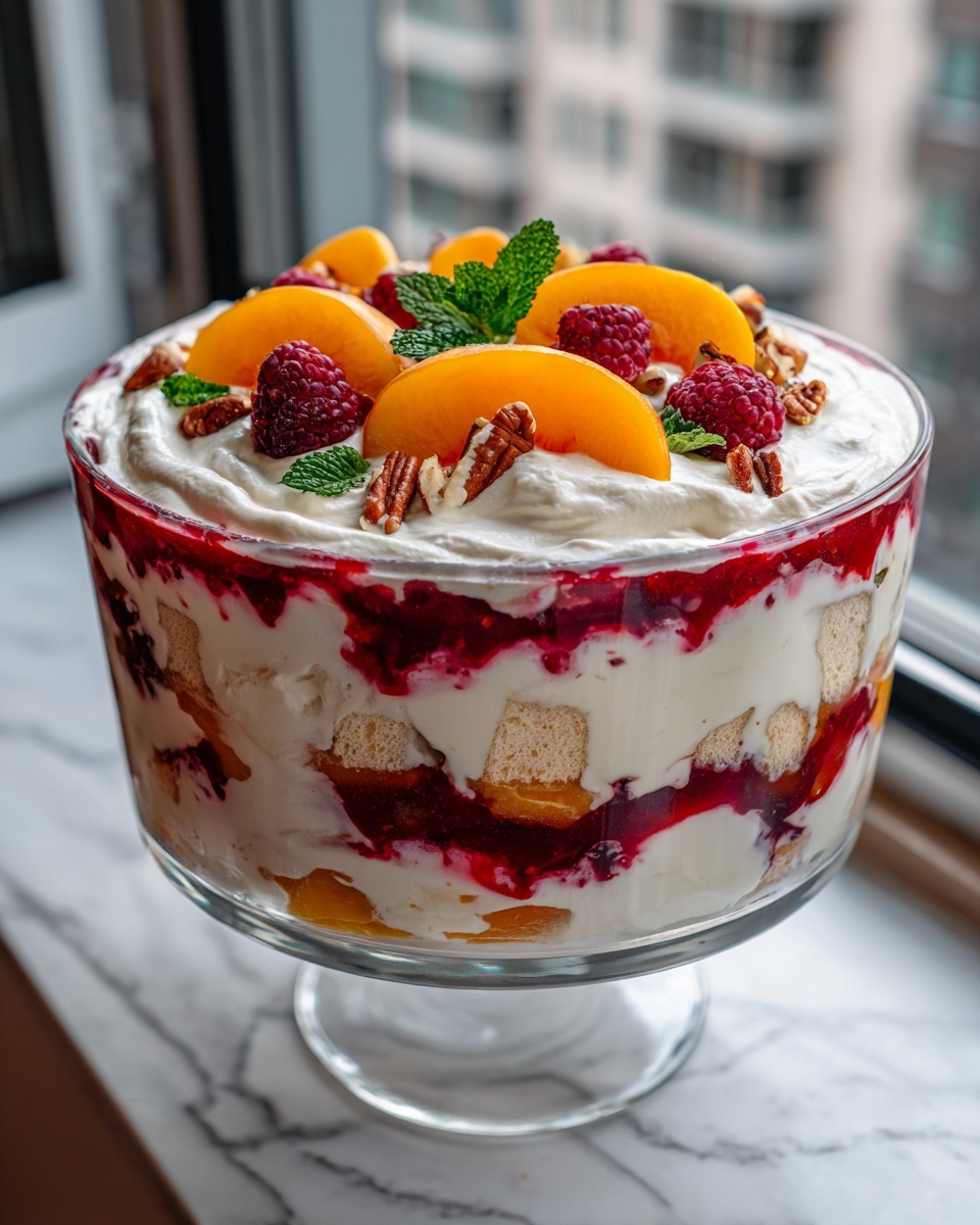 Peach Cobbler Cheesecake Salad: A Deliciously Easy Dessert Recipe - Recipe Image