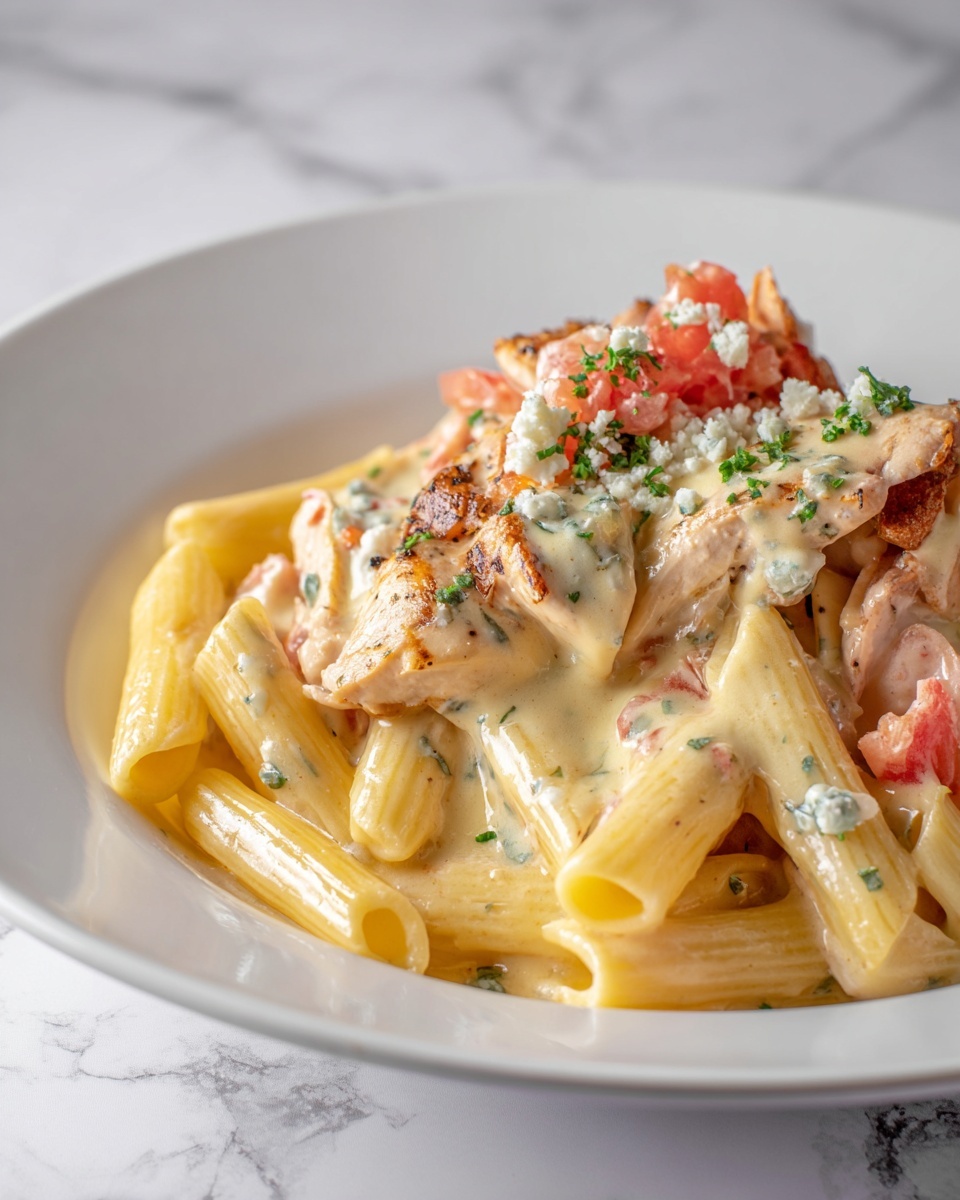 One Pot Taco Chicken Alfredo Pasta Recipe - Recipe Image