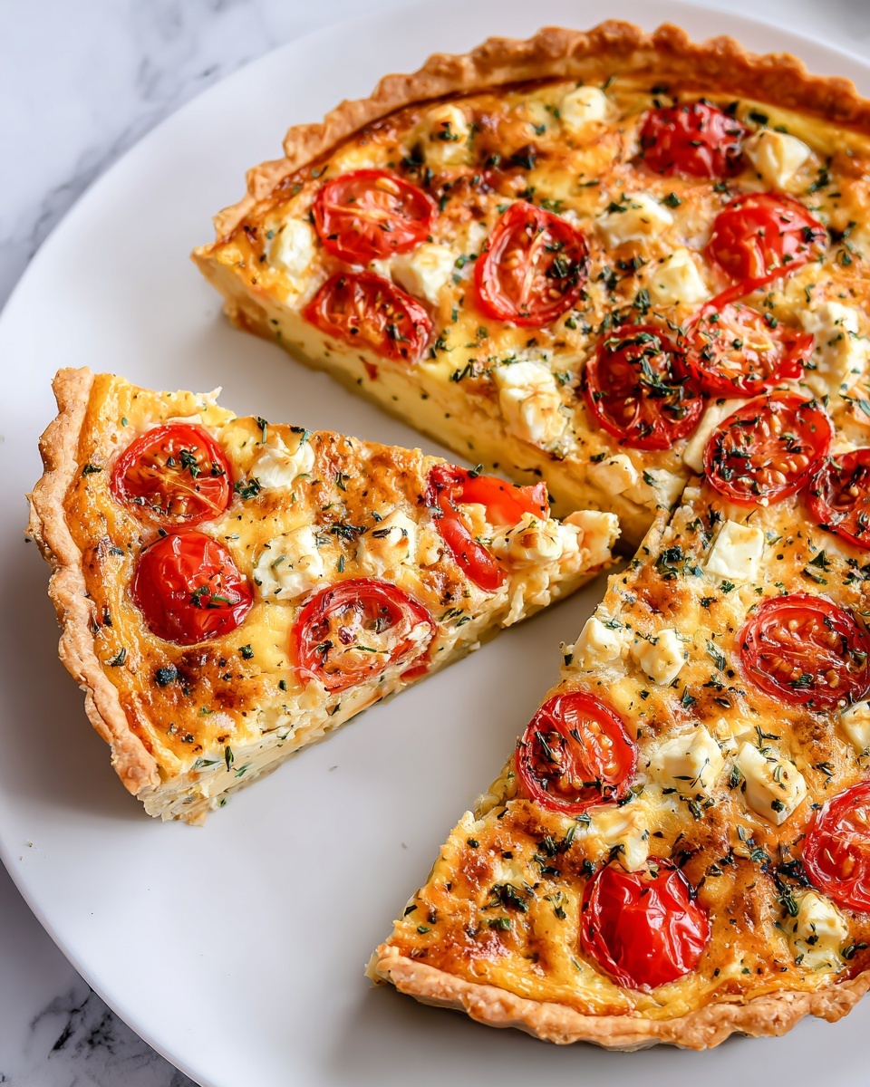 Goat Cheese & Cherry Tomato Tart Recipe - Recipe Image
