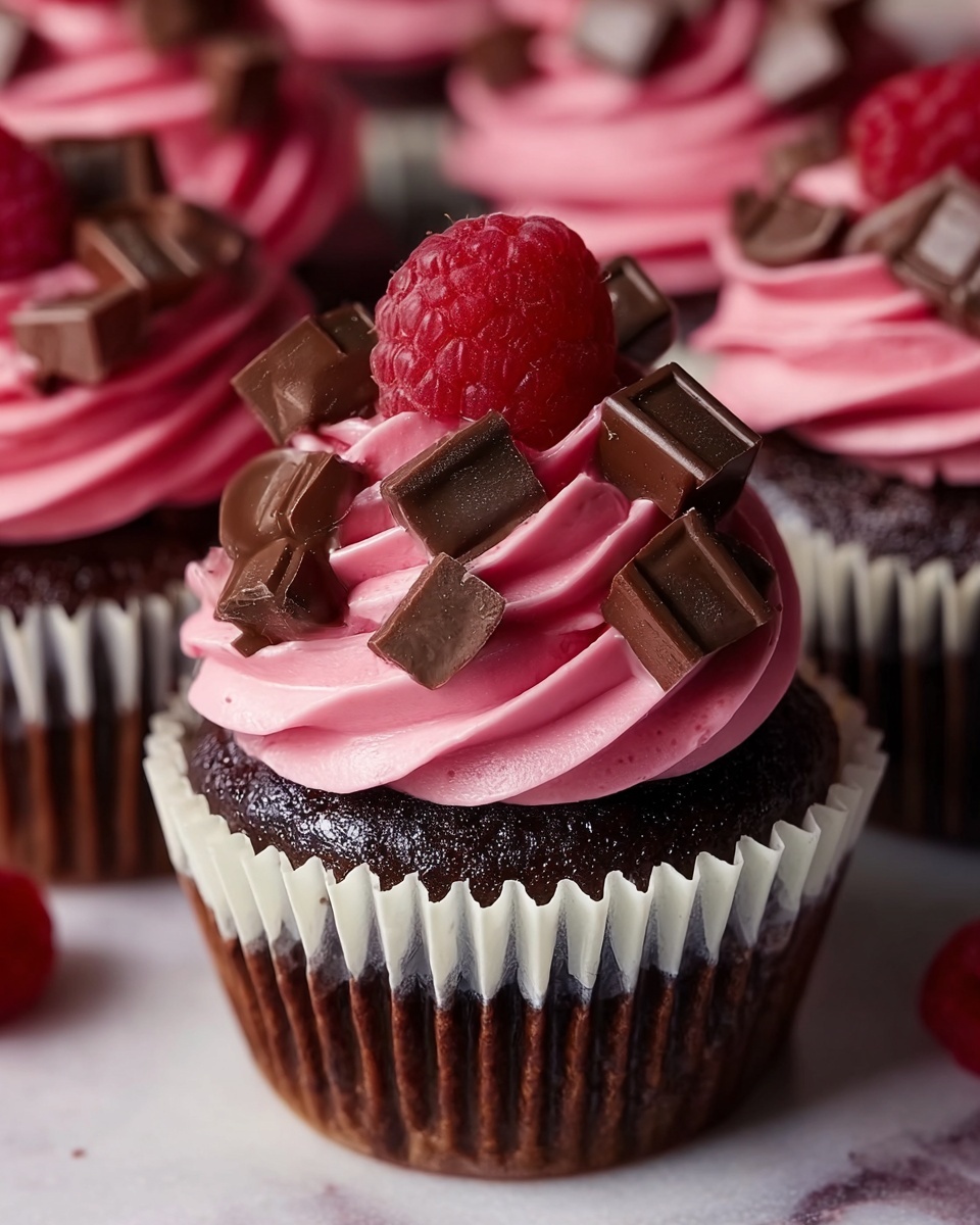 Chocolate Raspberry Cupcakes Recipe - Recipe Image
