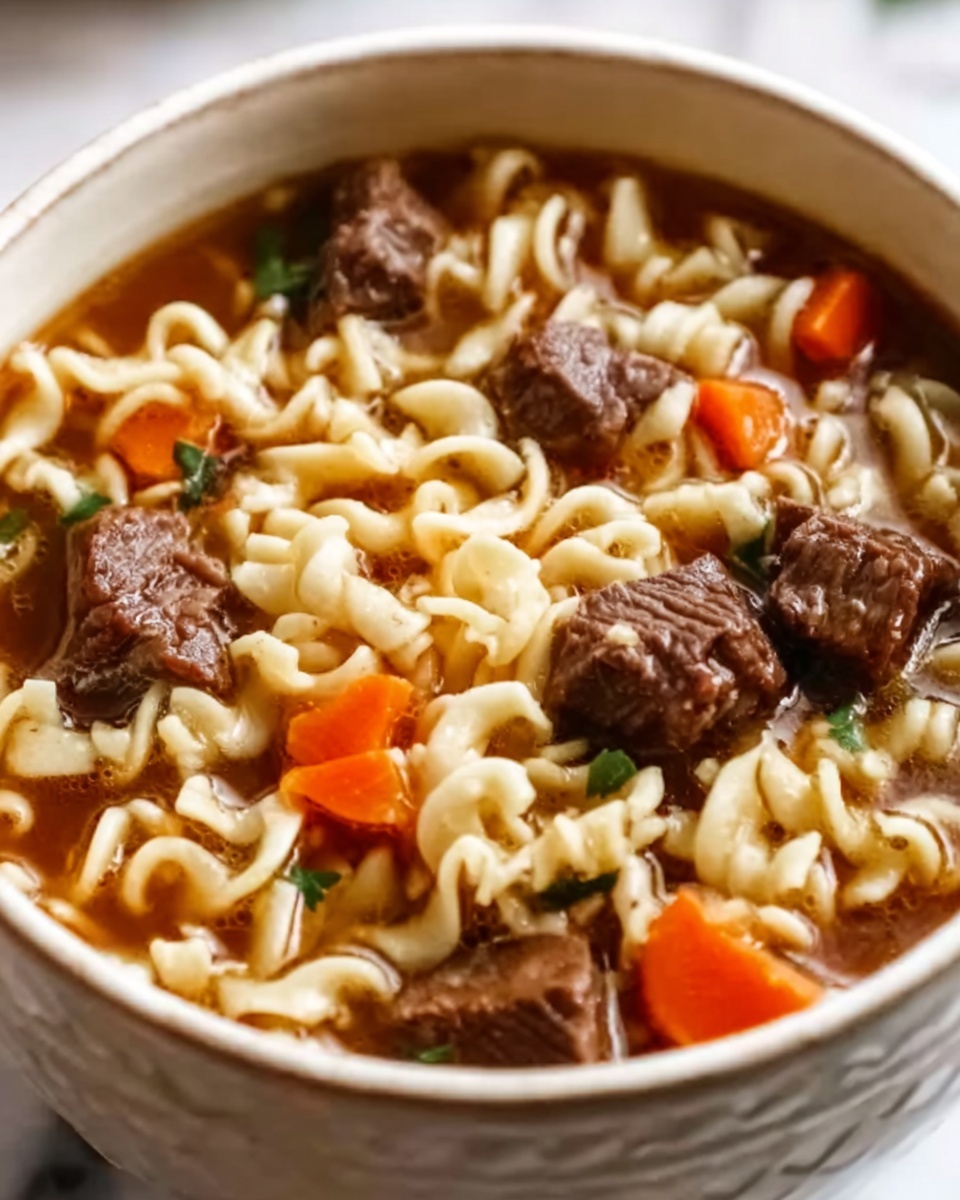 Hearty Beef Noodle Soup Recipe - Recipe Image