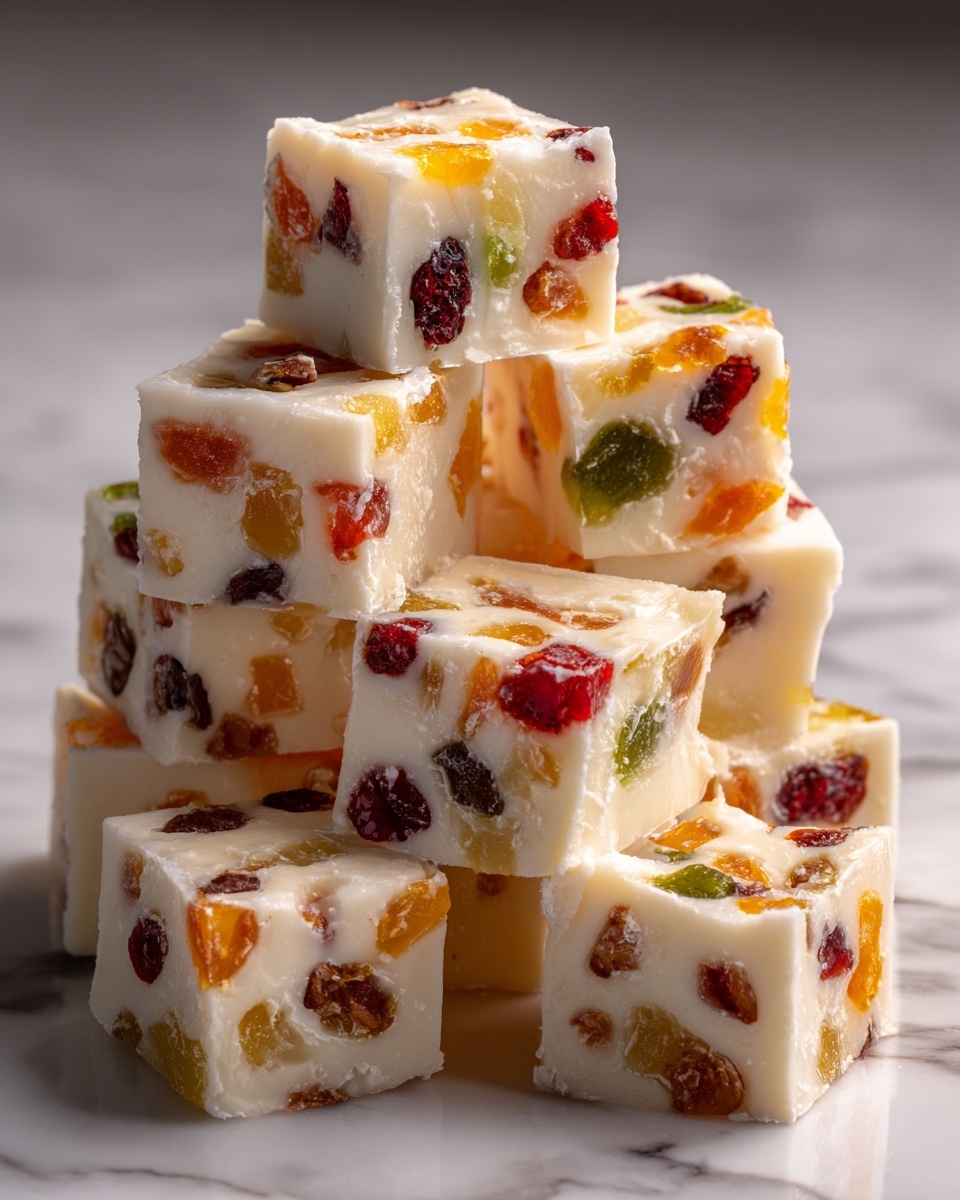 Easy Christmas Gumdrop Nougat Candy Recipe - Recipe Image
