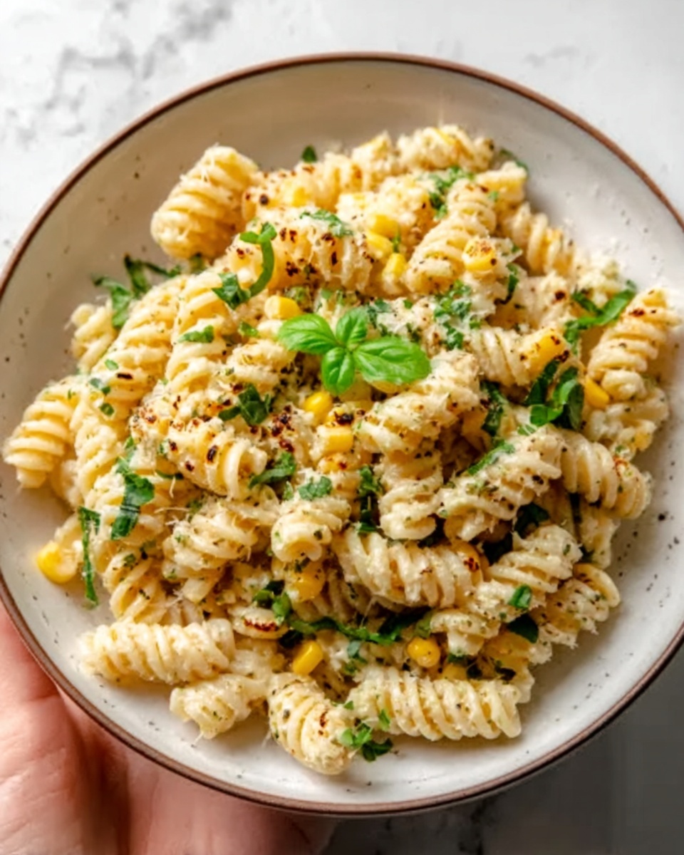 Creamy Street Corn Pasta Salad Recipe - Recipe Image