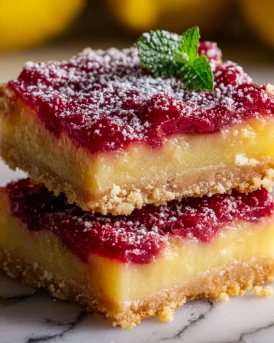 Raspberry Lemon Bars Recipe - Recipe Image