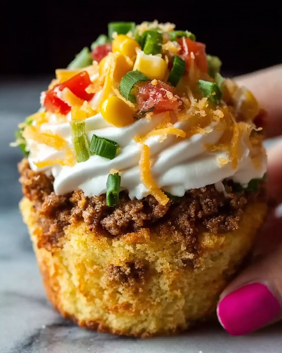 Taco Cupcakes Recipe - Recipe Image