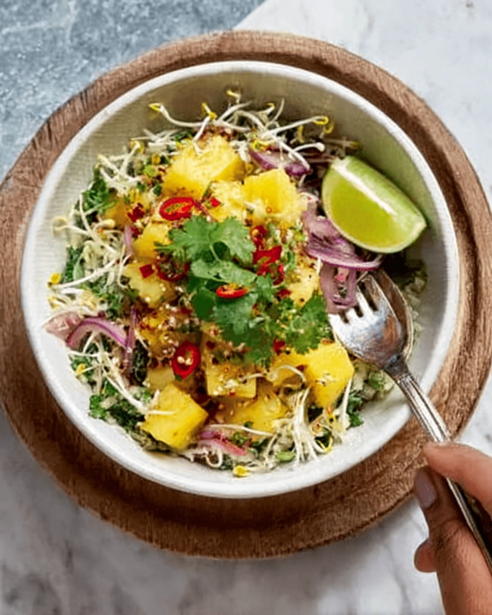 Spicy Pineapple Slaw Recipe - Recipe Image