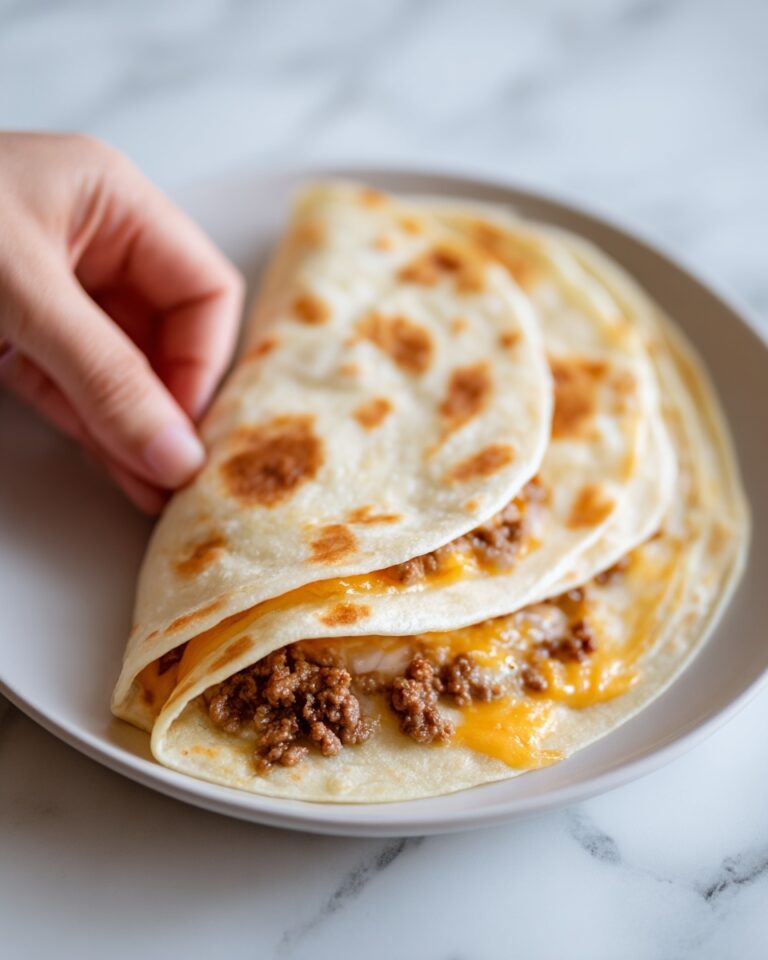 Cheesy Ground Beef Quesarito Recipe