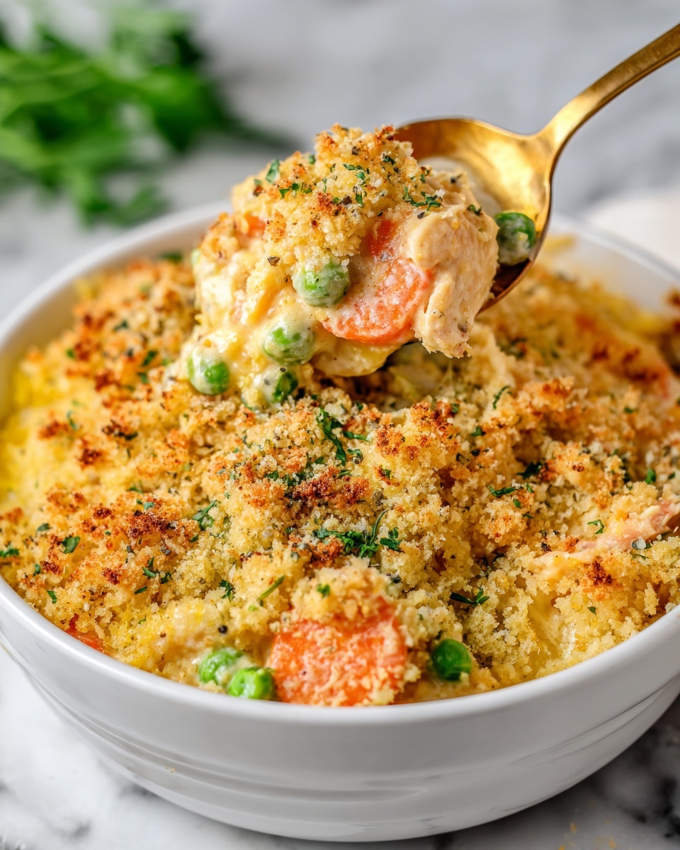 Sweet Potato Chicken Pot Pie Casserole Recipe - Recipe Image