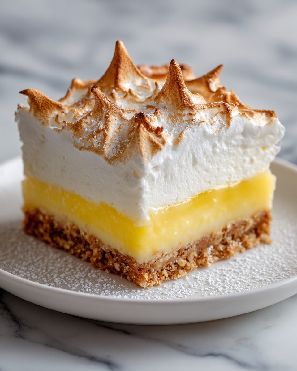 Zesty Lemon Meringue Pie Bars Recipe - Recipe Image