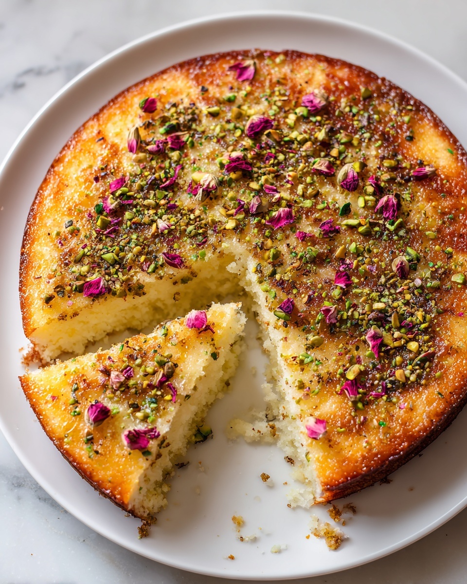 Rosewater Pistachio Cake Recipe - Recipe Image