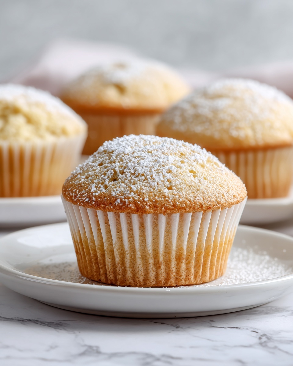Fluffy Japanese Cotton Cheesecake Cupcakes Recipe - Recipe Image