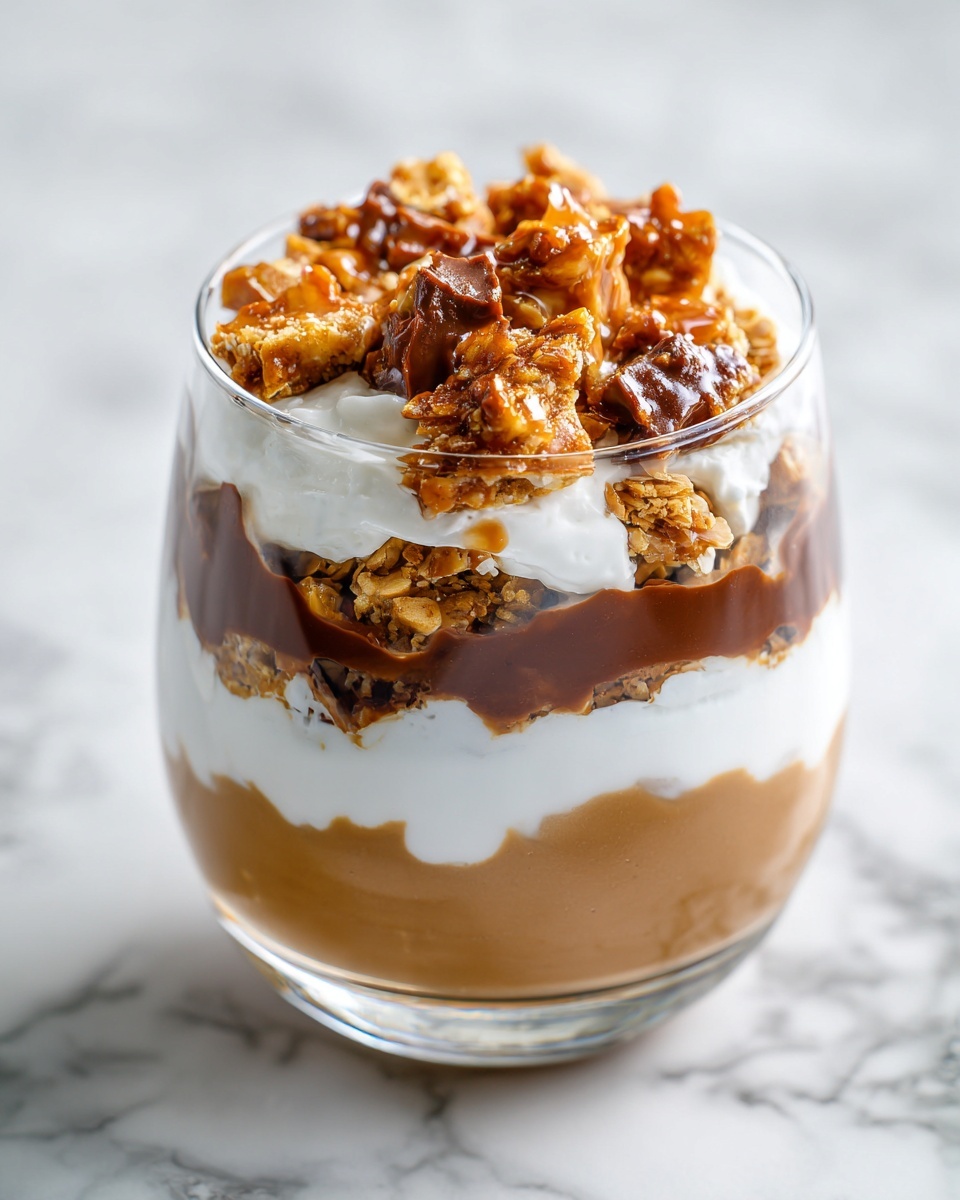 Salted Caramel Panna Cotta with Praline Topping Recipe - Recipe Image