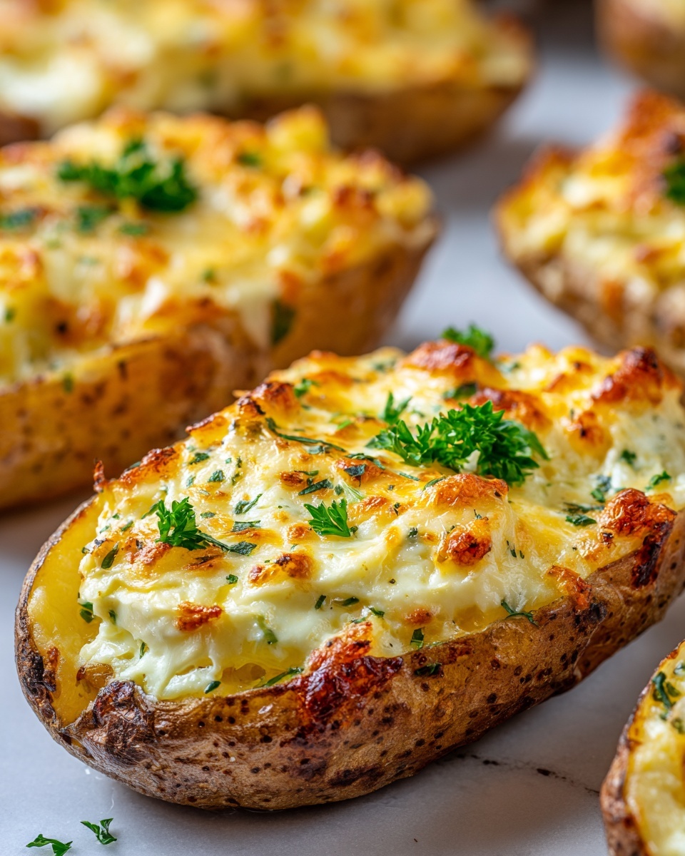 Cheesy Garlic Herb Roasted Potatoes Recipe - Recipe Image