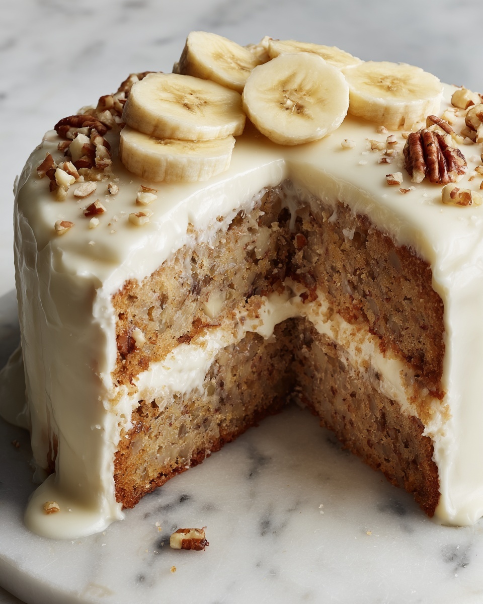 Banana Bread Cake with Cream Cheese Frosting Recipe - Recipe Image